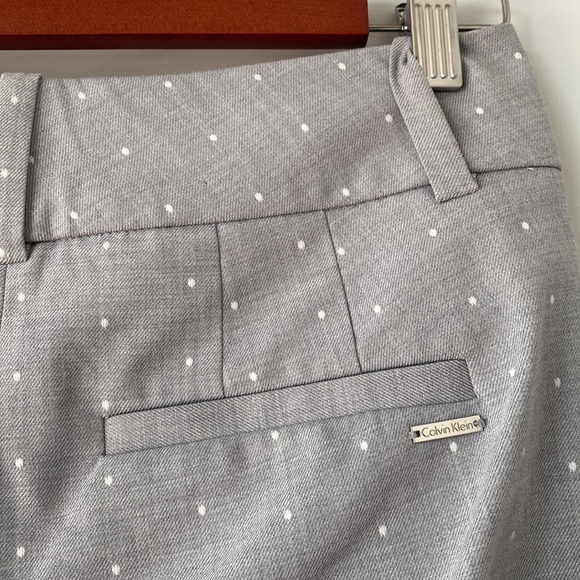 Calvin Klein gray polka dot pants - Picture 4 of 4